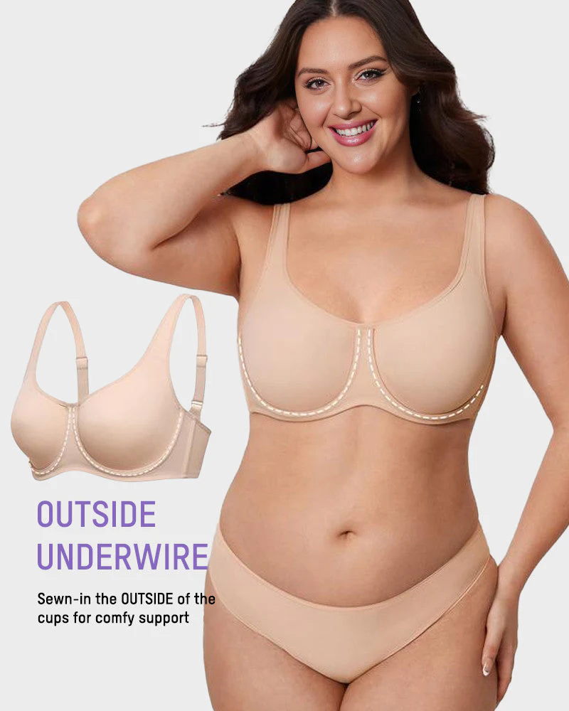 Full Coverage Unlined Underwire Bra - Image 4