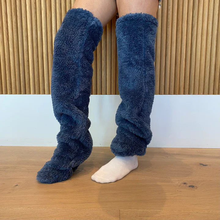 High Fuzzy Long Socks Winter Warm Cold Leg Knee Joint - Image 24