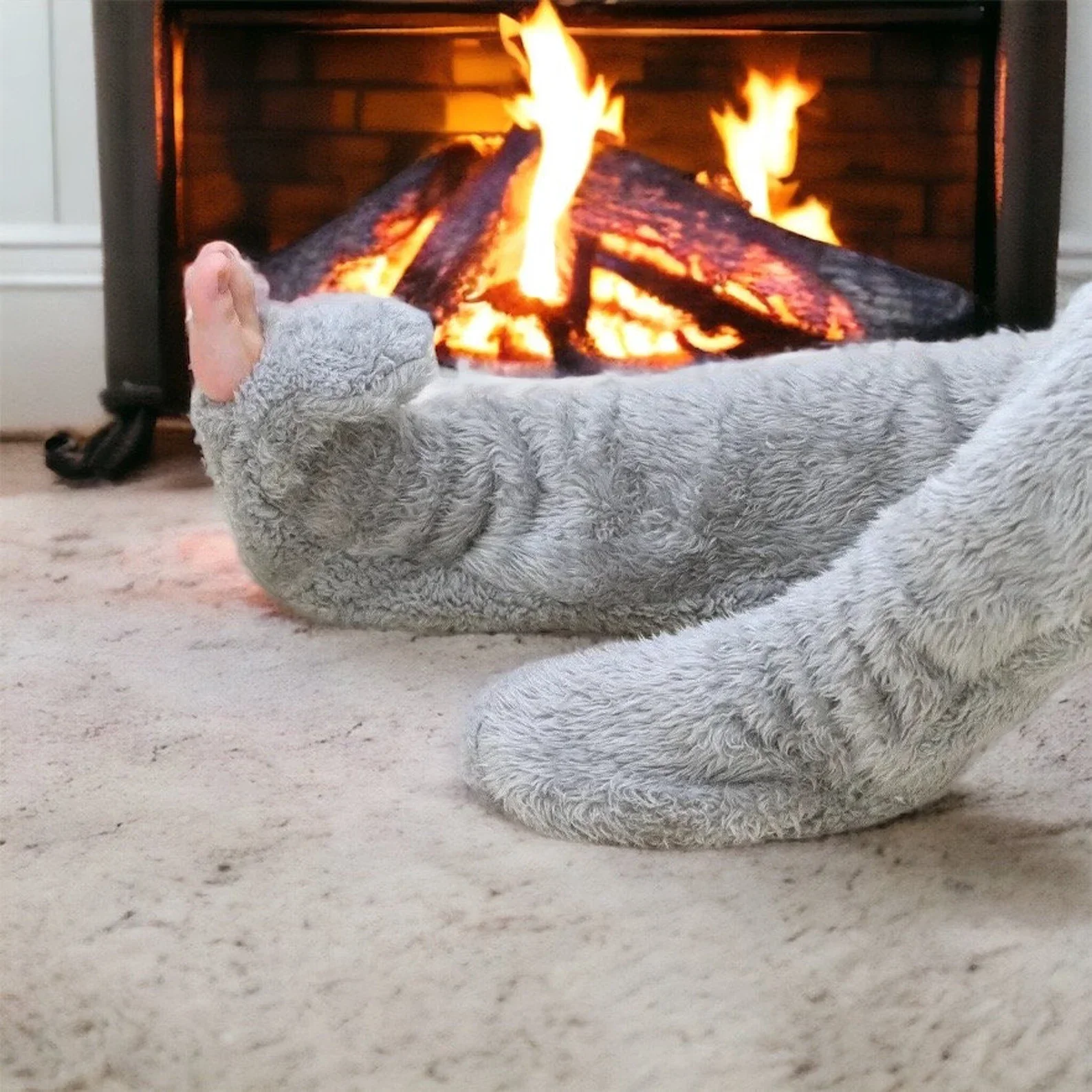 High Fuzzy Long Socks Winter Warm Cold Leg Knee Joint - Image 25