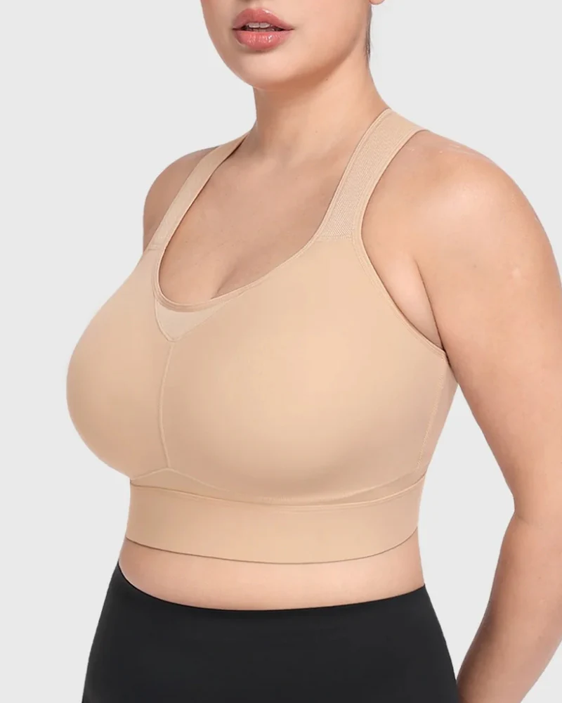 High Impact Racerback Sports Bra Full Coverage for Yoga and Training - Image 10
