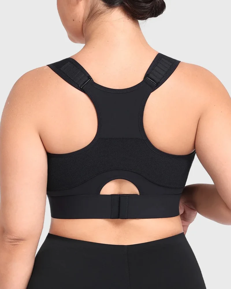 High Impact Racerback Sports Bra Full Coverage for Yoga and Training - Image 2