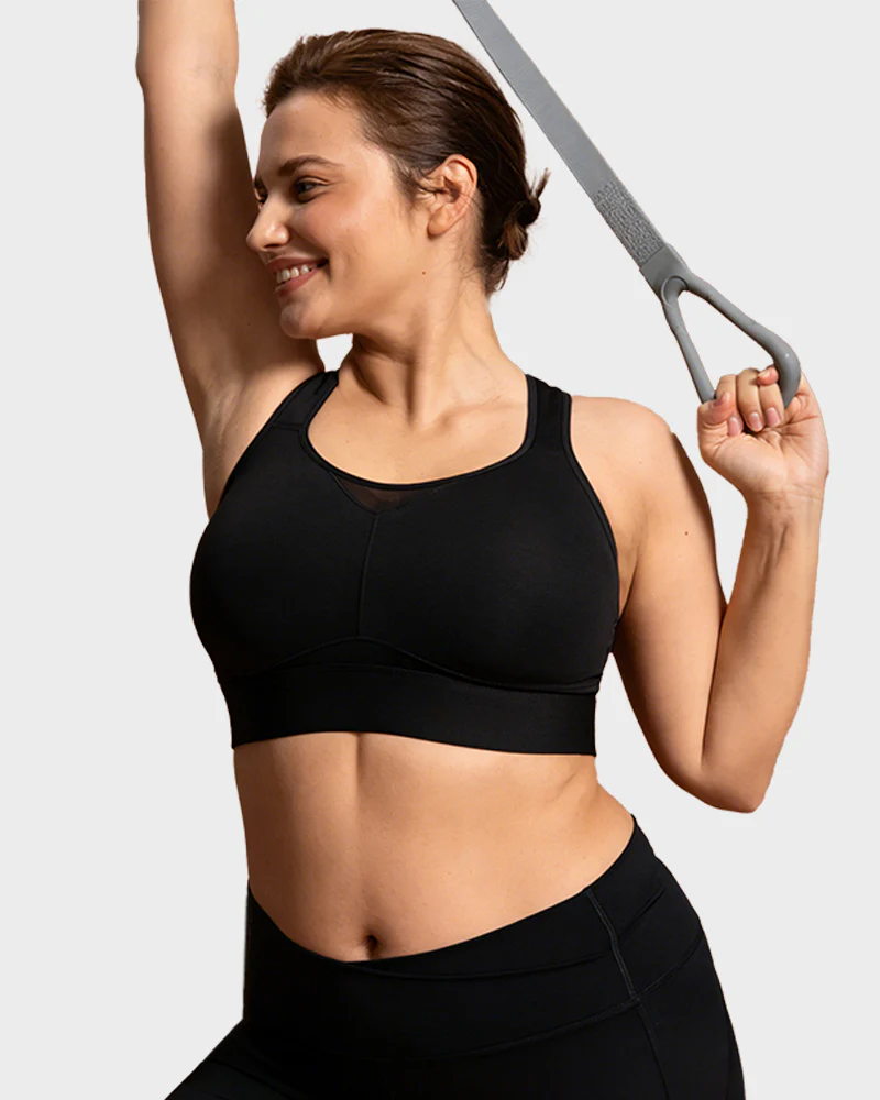 High Impact Racerback Sports Bra Full Coverage for Yoga and Training - Image 3