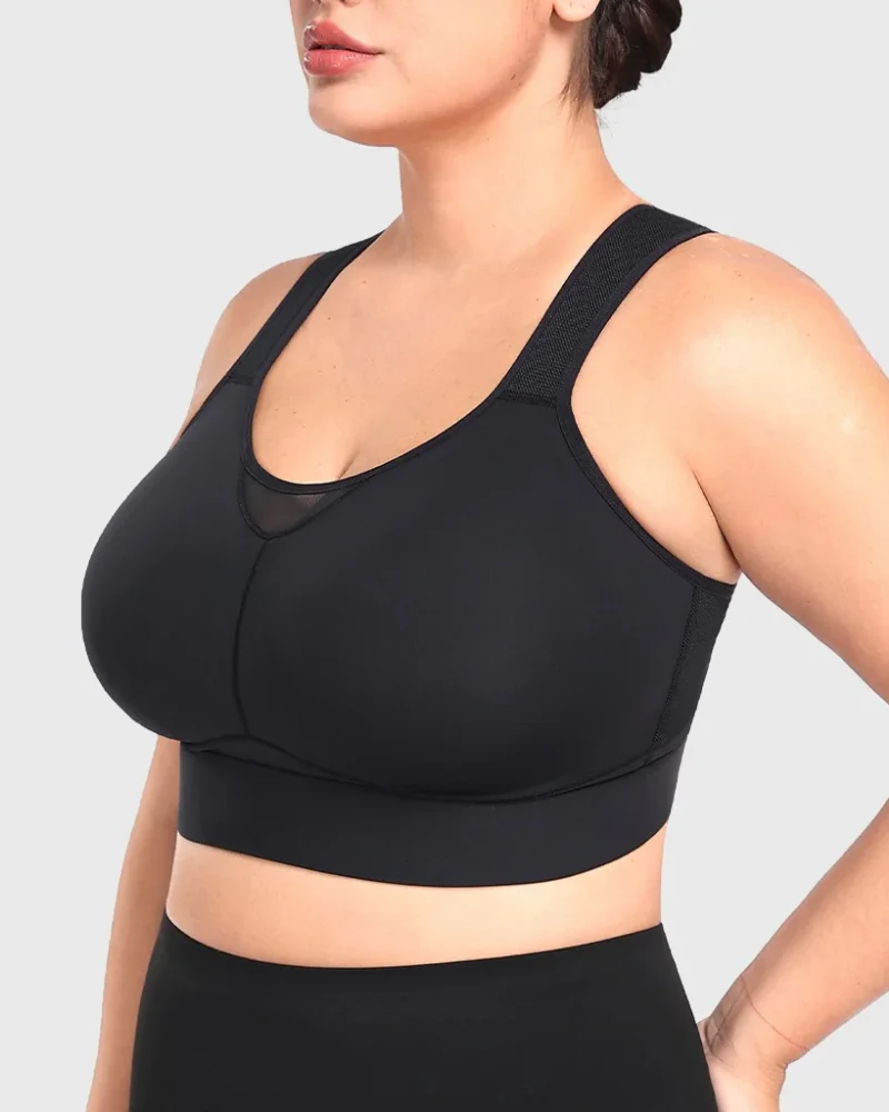 High Impact Racerback Sports Bra Full Coverage for Yoga and Training - Image 4