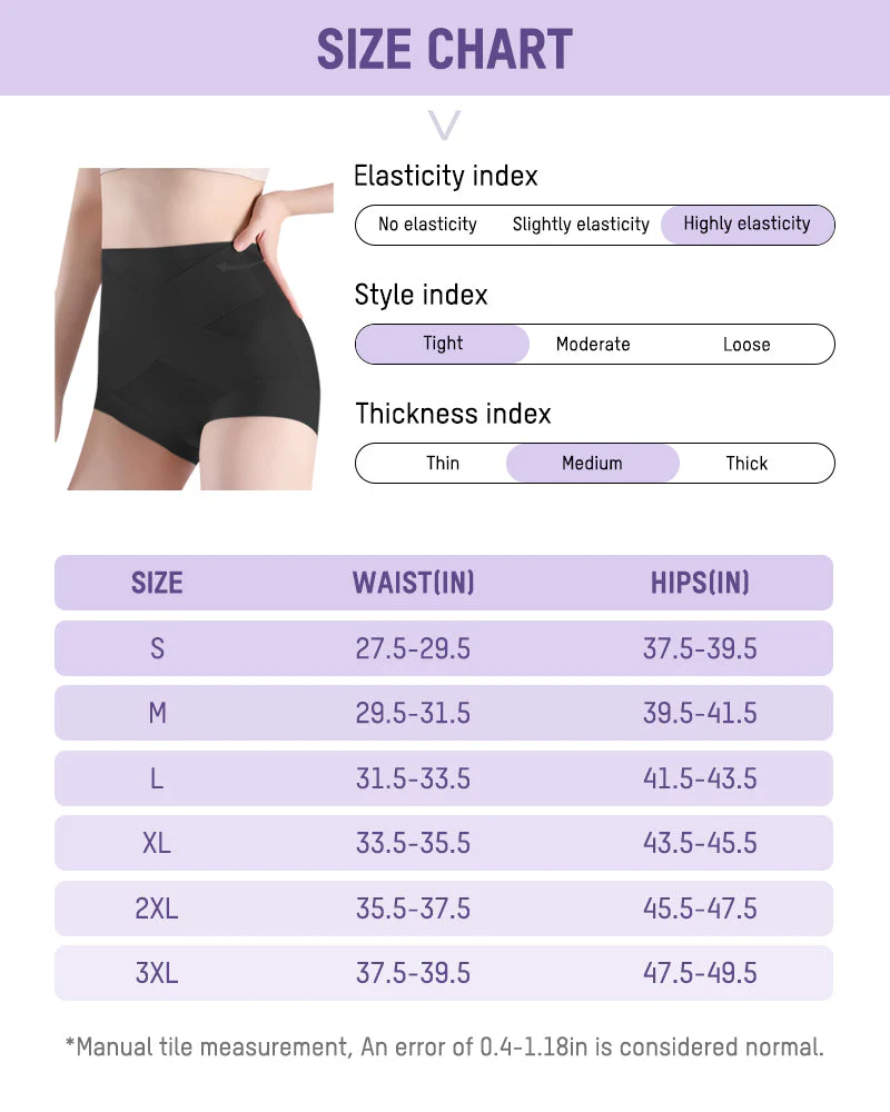 High-Waist Cross Compression Shaping Panties （6 Pack） - Image 13