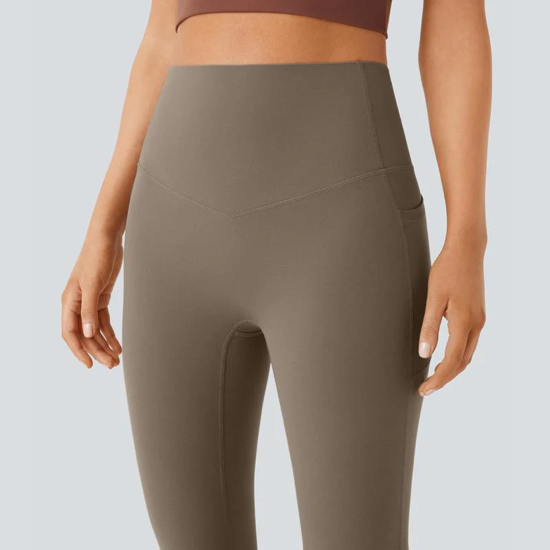 Ultra Sculpt High Waisted Tummy Control Flare Leggings - Image 5