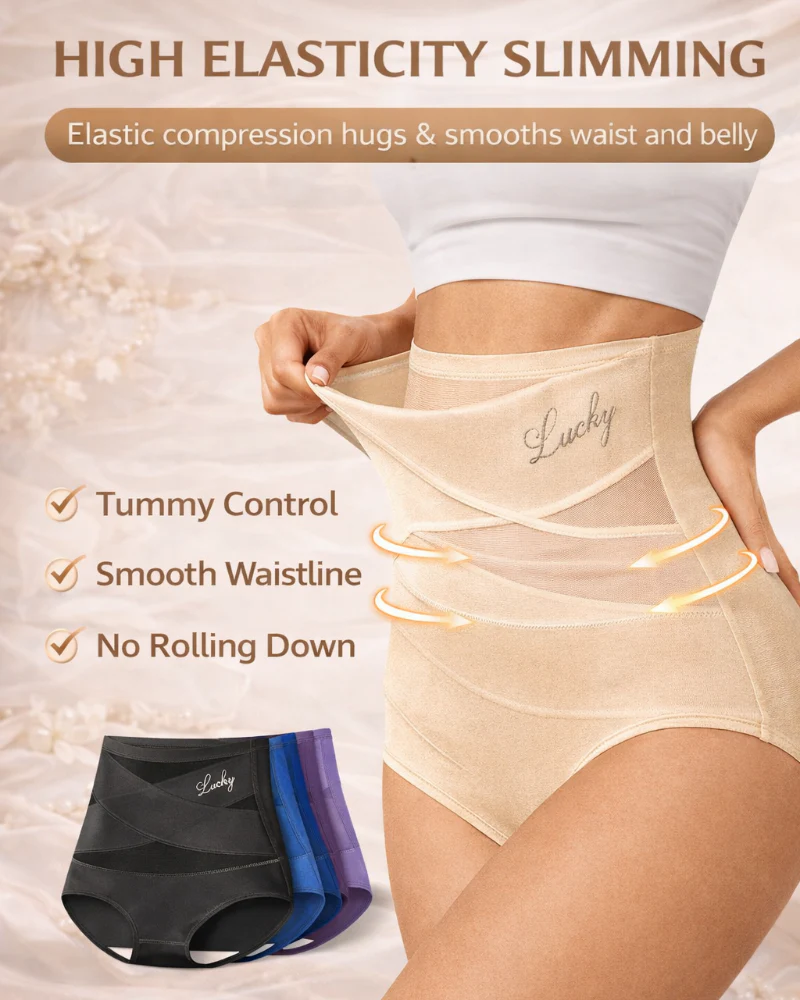 High-Waist Tummy Control Seamless Shaping Panties - Image 2