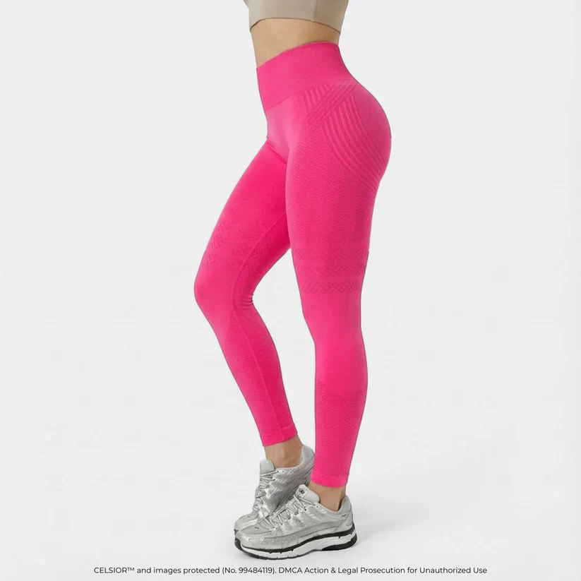 High Waisted And Hip Lifting Yoga Elastic Quick Drying Tight Pants - Image 12
