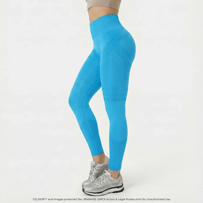 High Waisted And Hip Lifting Yoga Elastic Quick Drying Tight Pants - Image 13