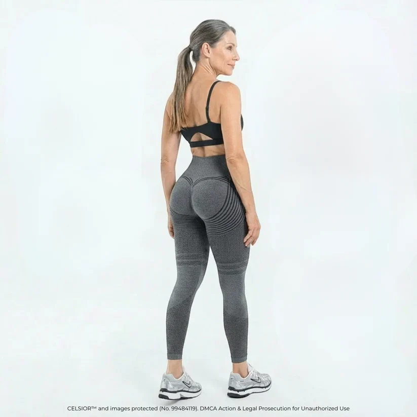 High Waisted And Hip Lifting Yoga Elastic Quick Drying Tight Pants - Image 4