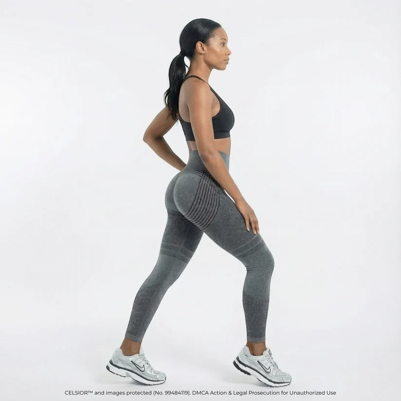 High Waisted And Hip Lifting Yoga Elastic Quick Drying Tight Pants - Image 6