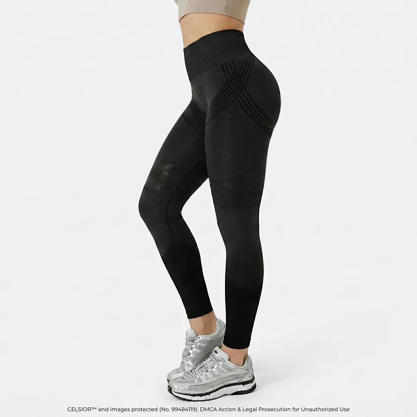 High Waisted And Hip Lifting Yoga Elastic Quick Drying Tight Pants - Image 7