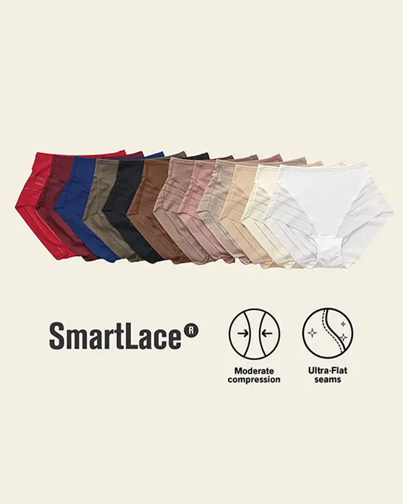 🔥Plus Size Up to 6XL 🔥 High Waisted Invisible Tummy Control Panties - Sheer Stripe Shapewear - Image 6