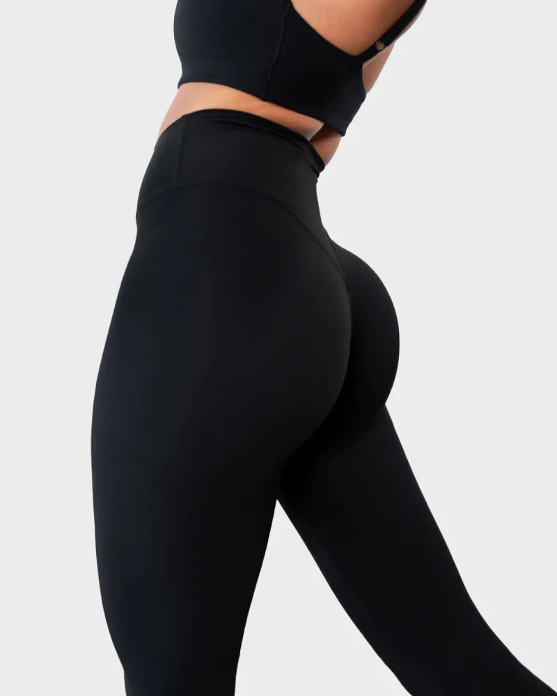 High Waisted Tummy-Control Butt Lifting Seamless Workout Leggings - Image 2