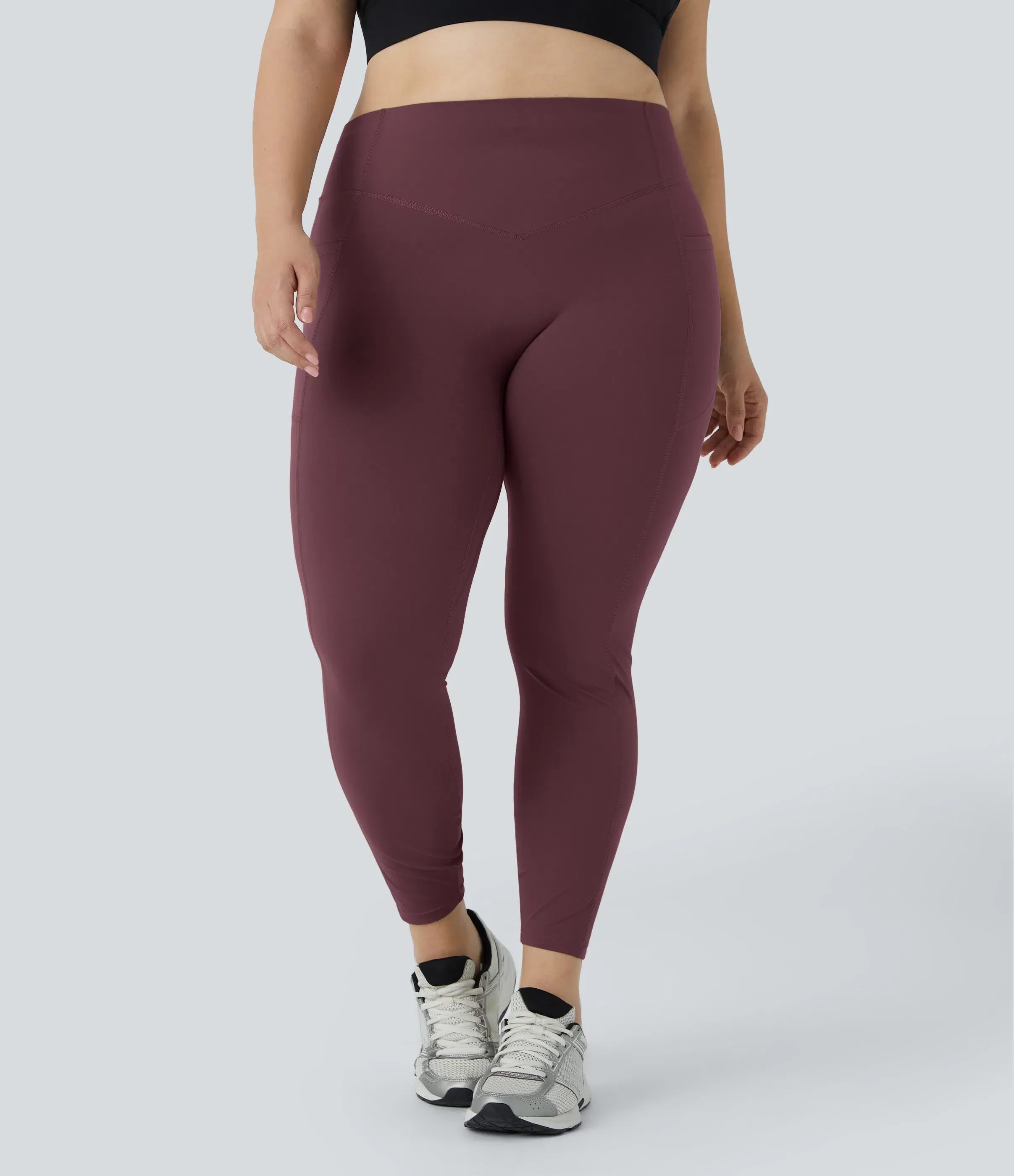 High Waisted Tummy Control Shaping Training Leggings Plus size - Image 13