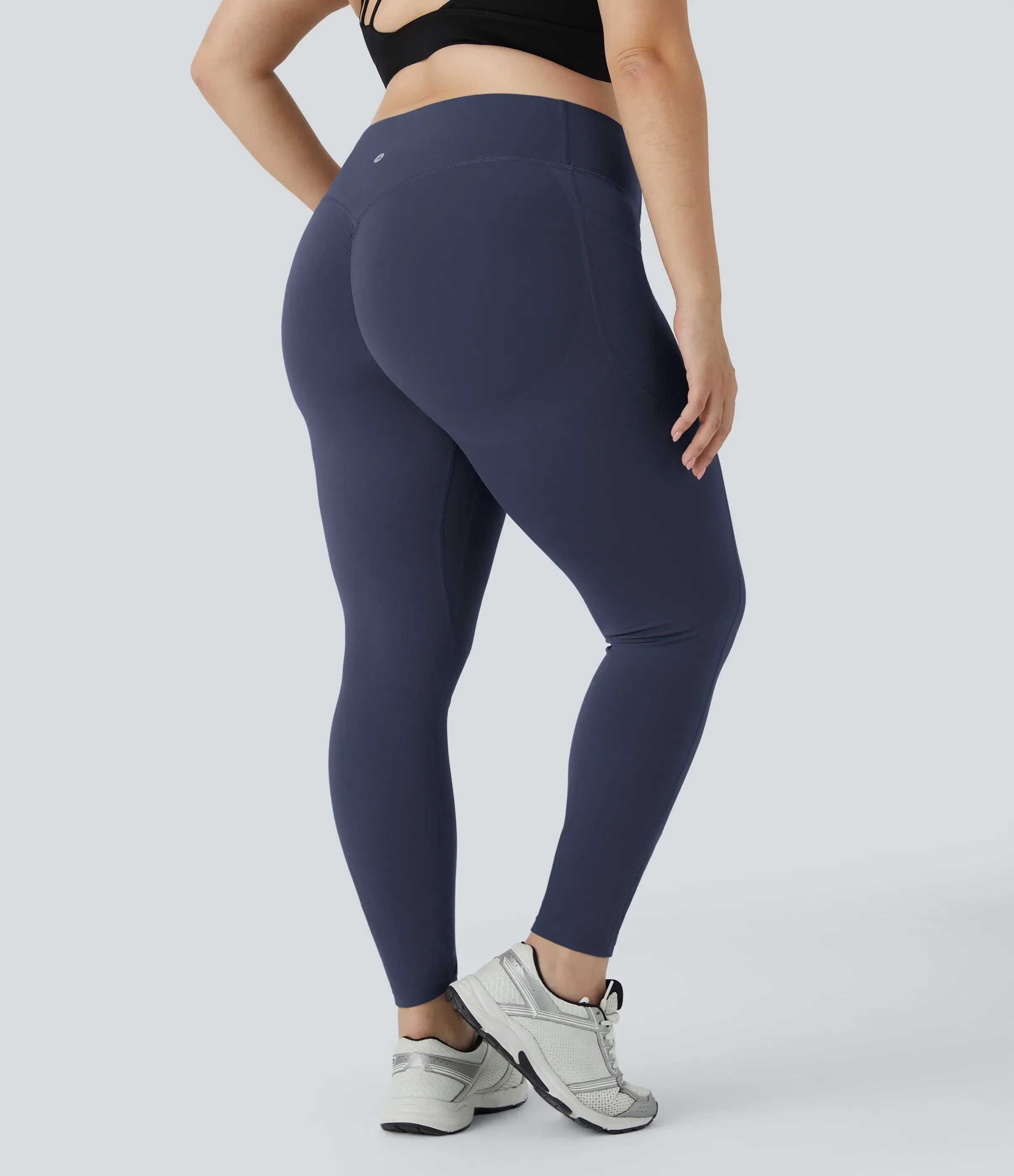 High Waisted Tummy Control Shaping Training Leggings Plus size - Image 14