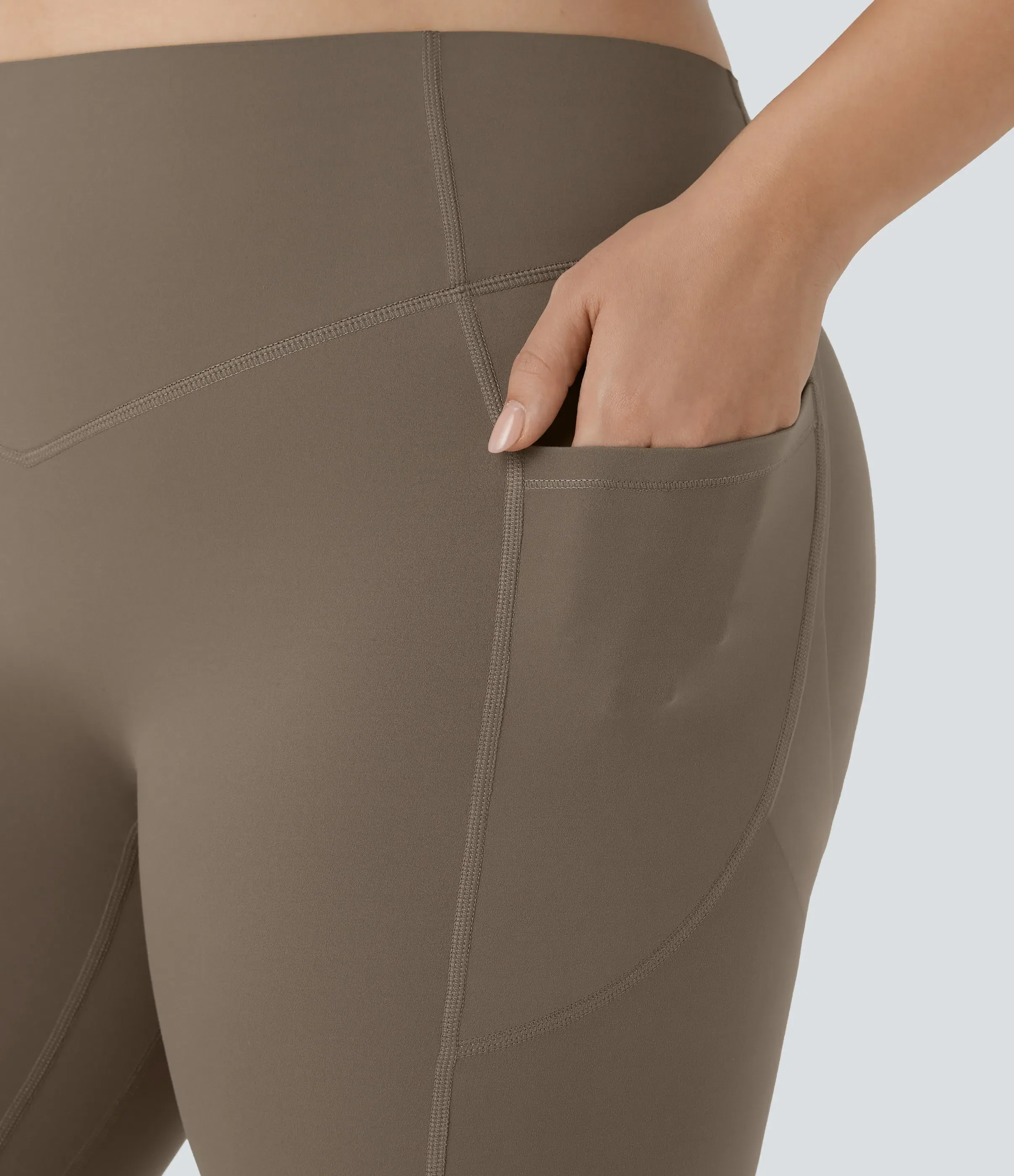 High Waisted Tummy Control Shaping Training Leggings Plus size - Image 4