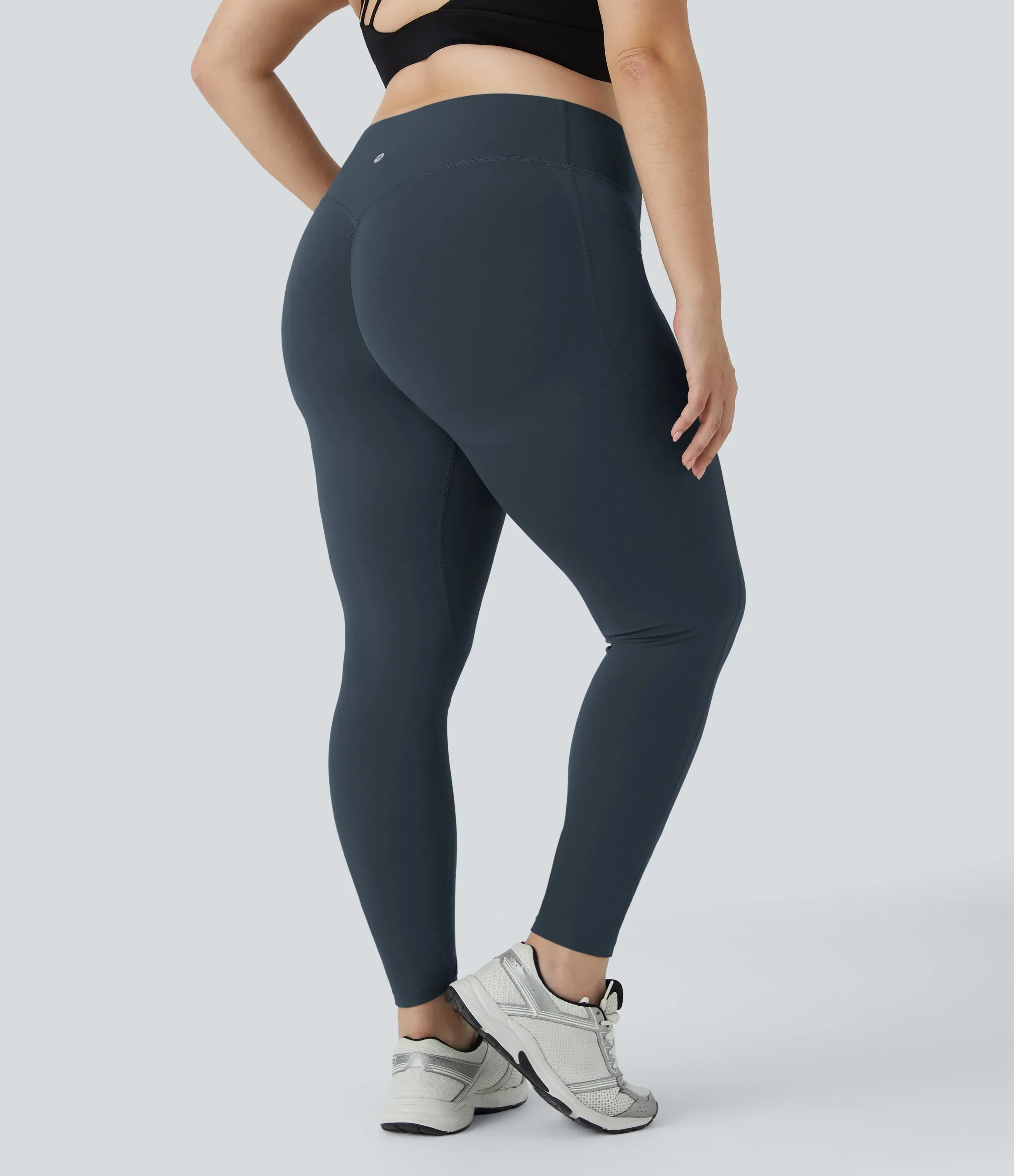 High Waisted Tummy Control Shaping Training Leggings Plus size - Image 5