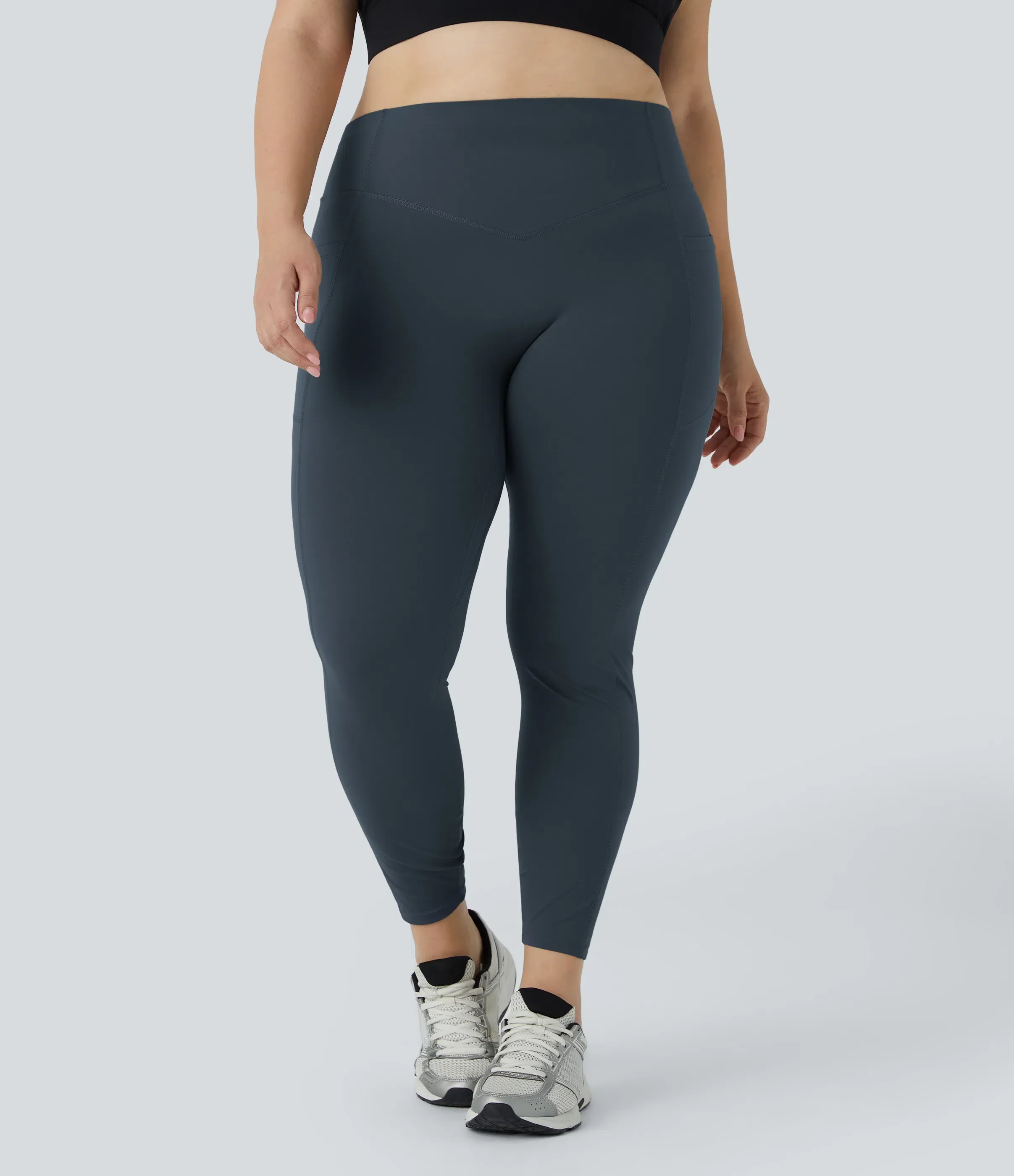 High Waisted Tummy Control Shaping Training Leggings Plus size - Image 6