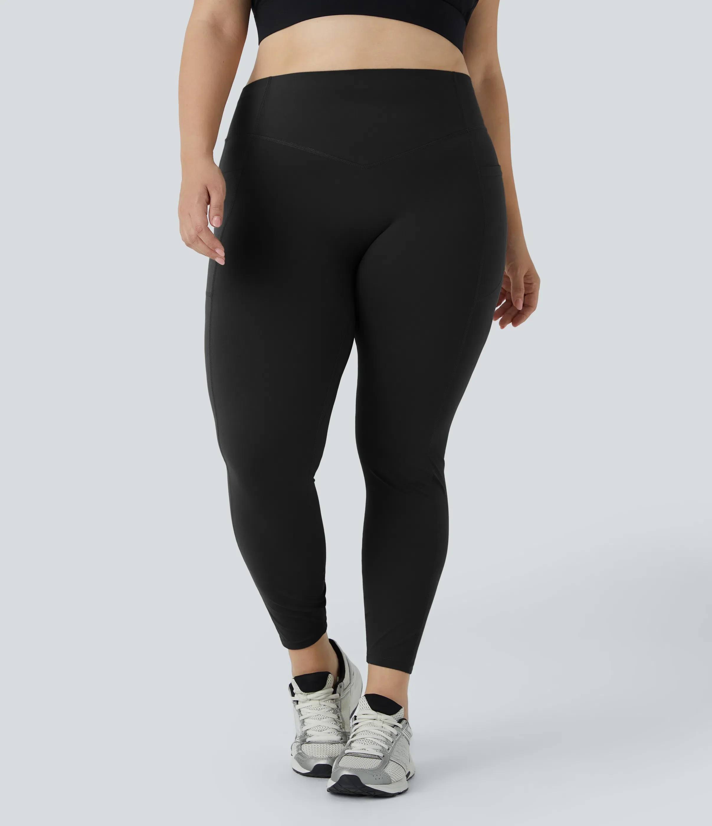 High Waisted Tummy Control Shaping Training Leggings Plus size - Image 8