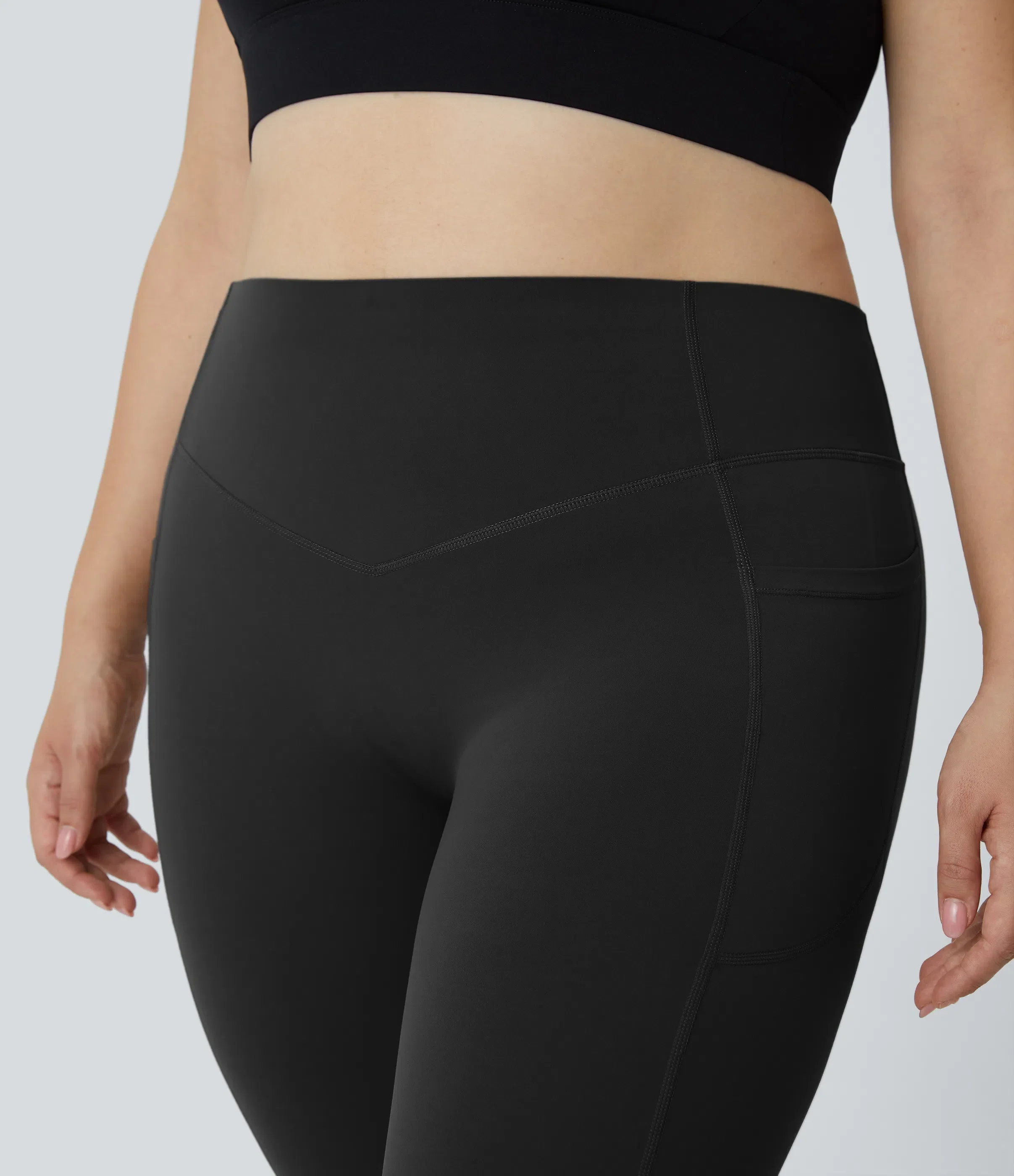 High Waisted Tummy Control Shaping Training Leggings Plus size - Image 9