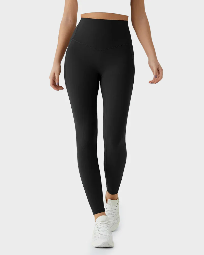 Tummy Control Butt-Lifting Training Leggings with Pockets - Image 11