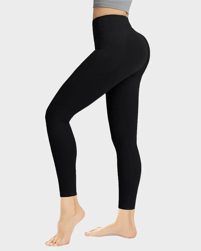 Tummy Control Butt-Lifting Training Leggings with Pockets - Image 14