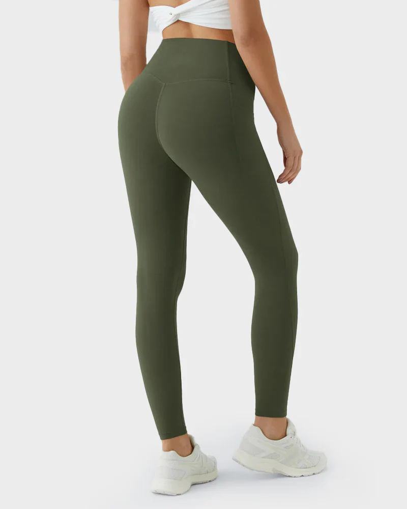 Tummy Control Butt-Lifting Training Leggings with Pockets - Image 30
