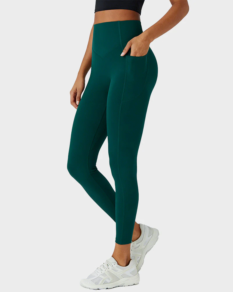 Tummy Control Butt-Lifting Training Leggings with Pockets - Image 42