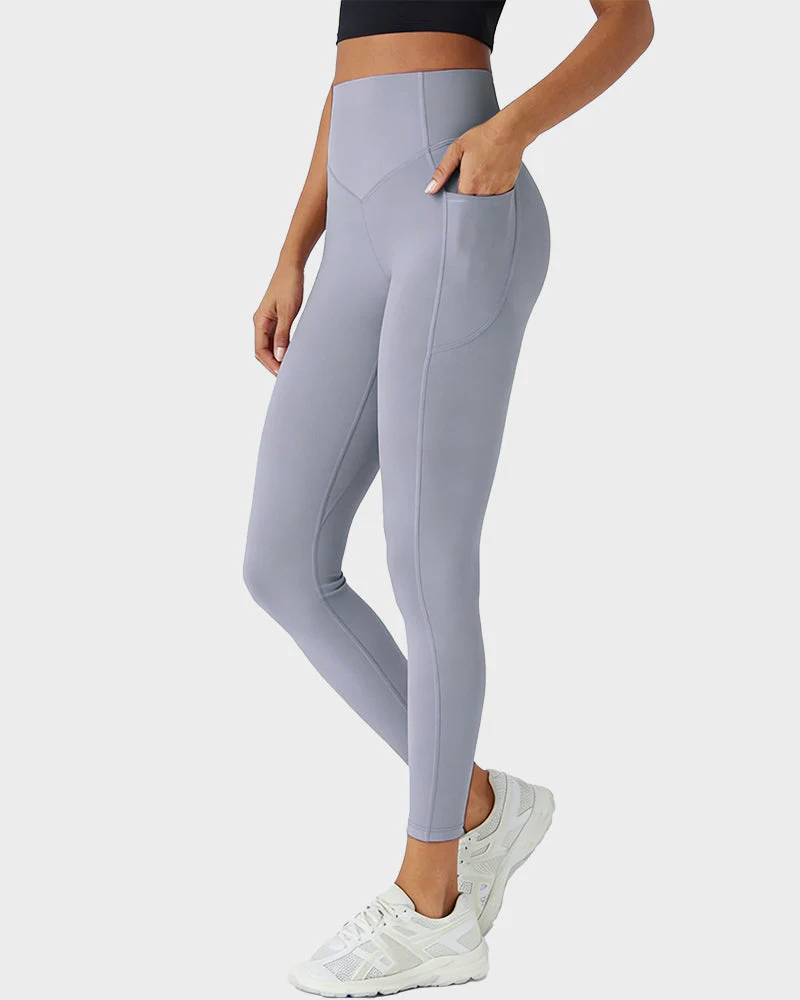Tummy Control Butt-Lifting Training Leggings with Pockets - Image 45
