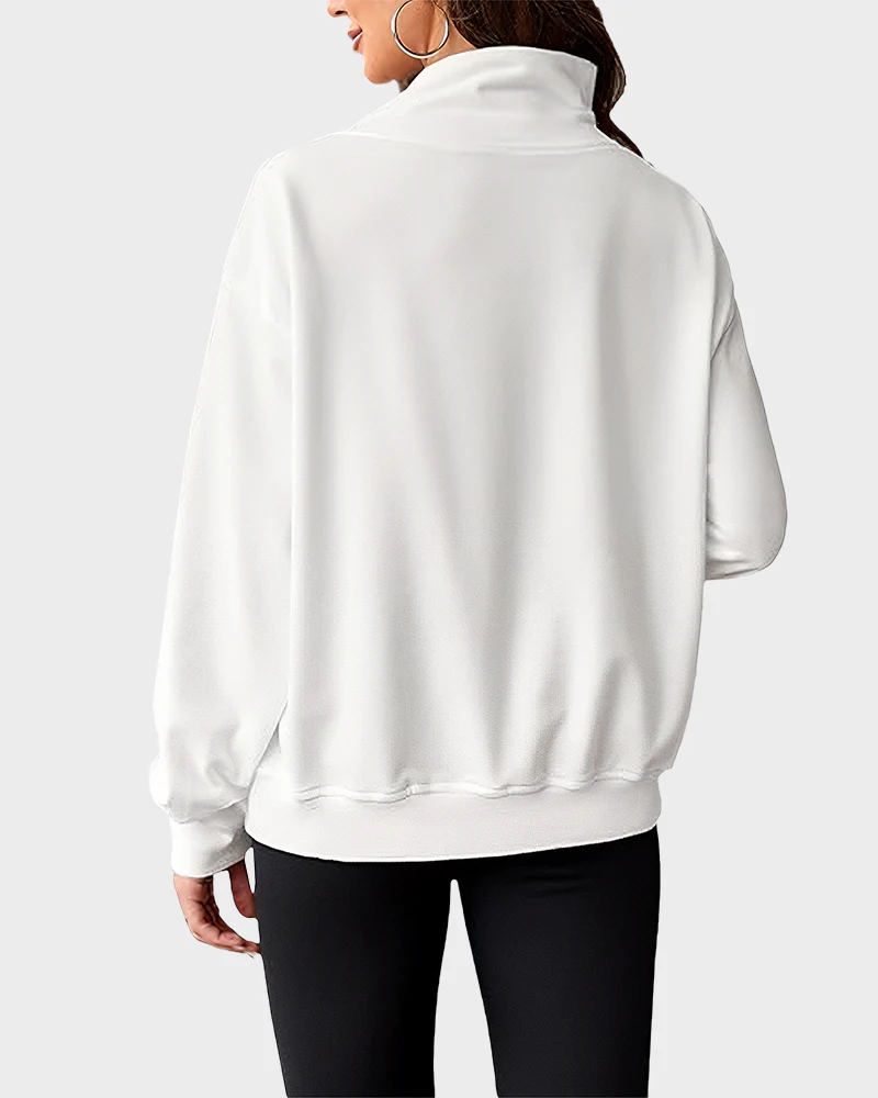 Women's Oversized Turtleneck Sweatshirt Casual Pullover Top - Image 12