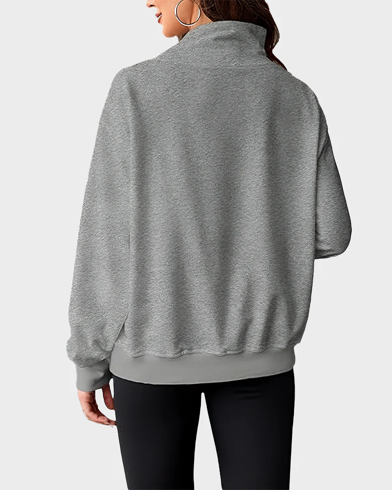 Women's Oversized Turtleneck Sweatshirt Casual Pullover Top - Image 15