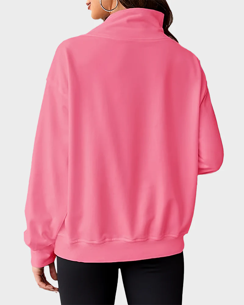 Women's Oversized Turtleneck Sweatshirt Casual Pullover Top - Image 19