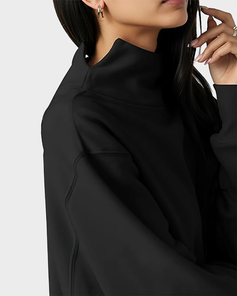 Women's Oversized Turtleneck Sweatshirt Casual Pullover Top - Image 4