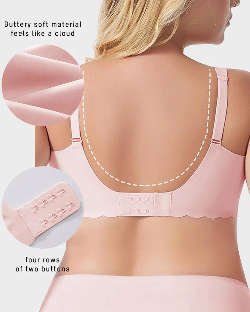 Deep V Seamless Scalloped Wireless Lift Bra - Image 8