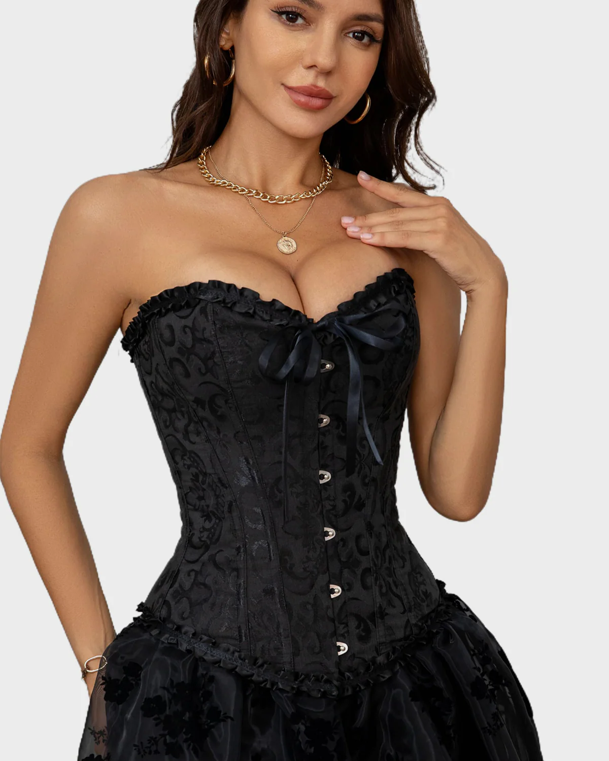 Corset Tops Lace Waist Push Up Shapewear - Image 2