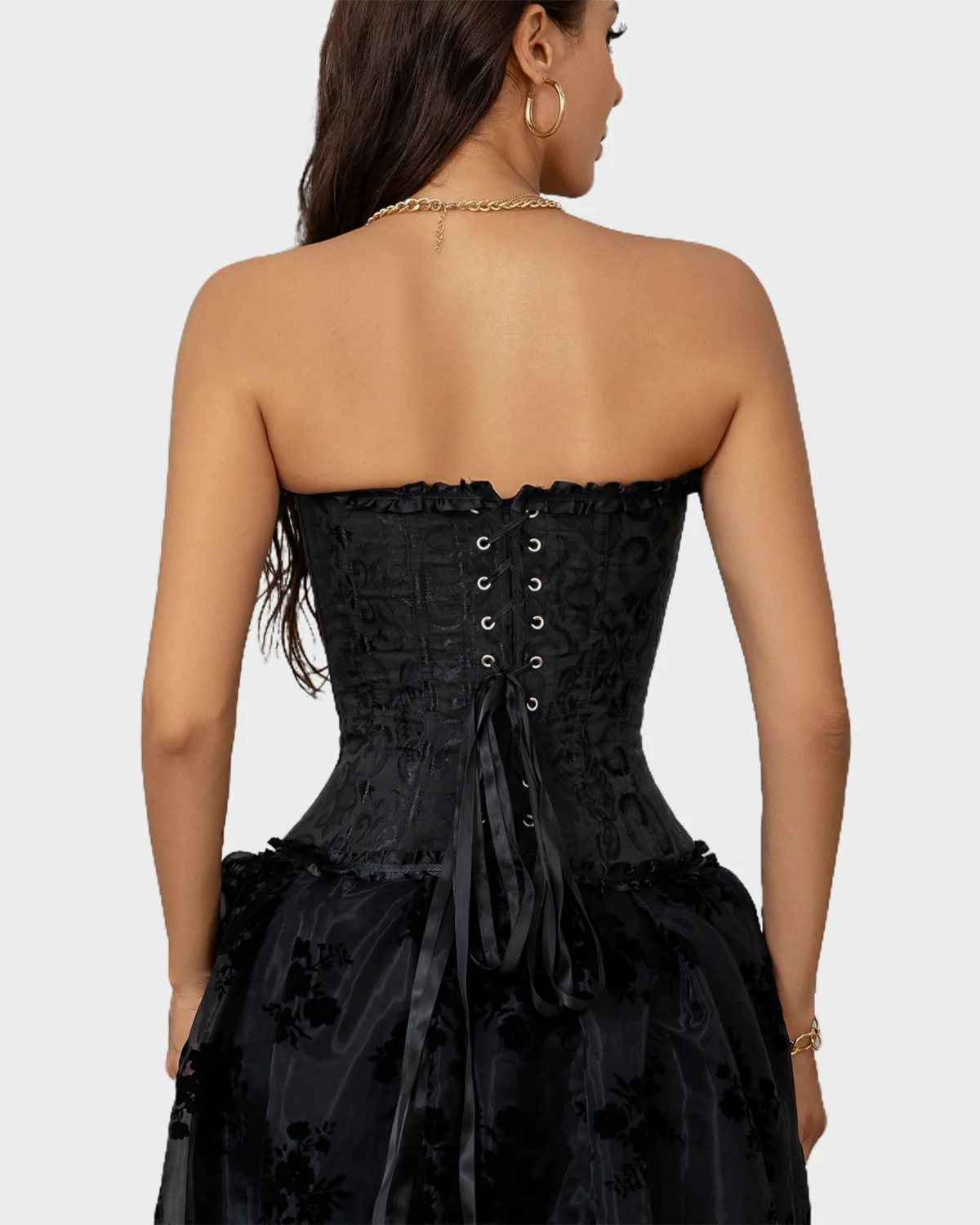 Corset Tops Lace Waist Push Up Shapewear - Image 3