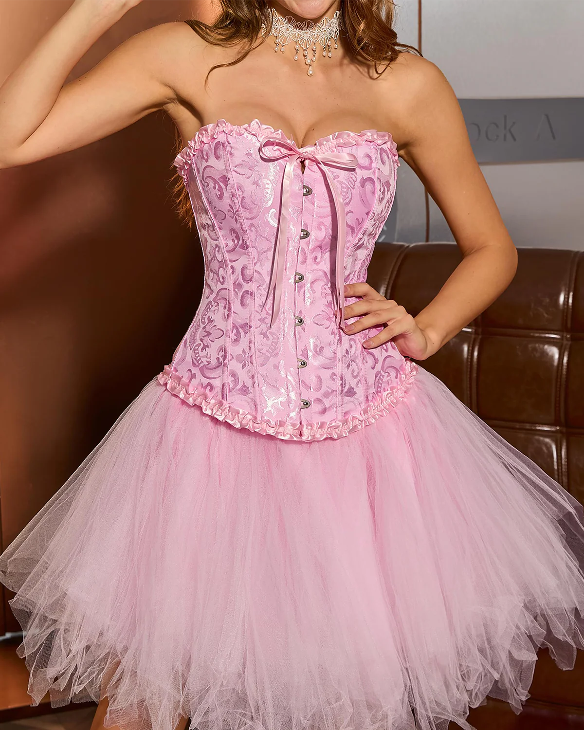 Corset Tops Lace Waist Push Up Shapewear - Image 7