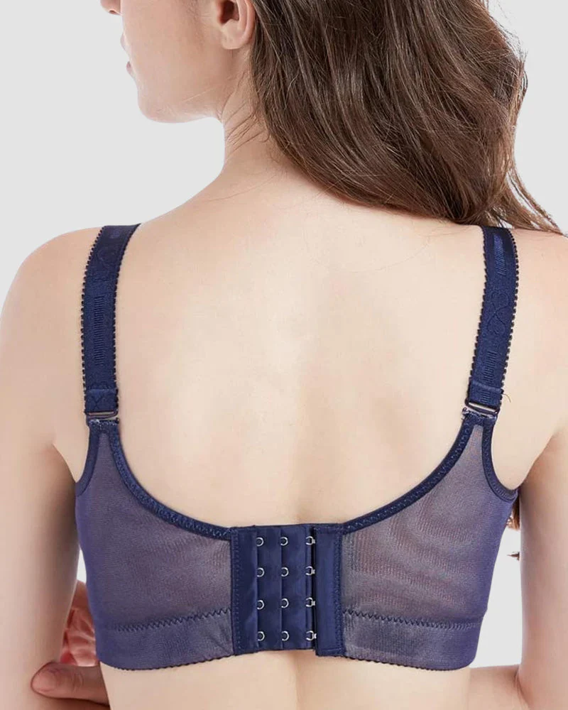 Lace Underwire Padded Push Up Bra - Image 15