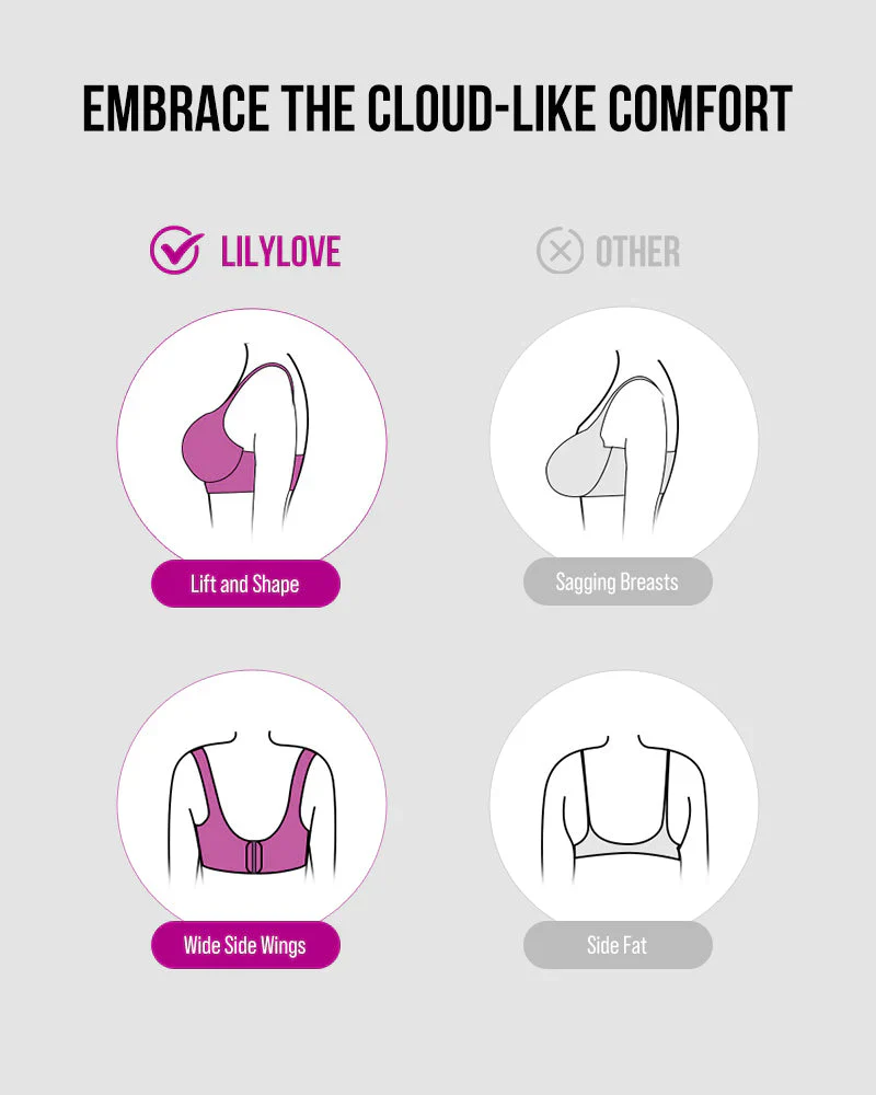 Lace Underwire Padded Push Up Bra - Image 9