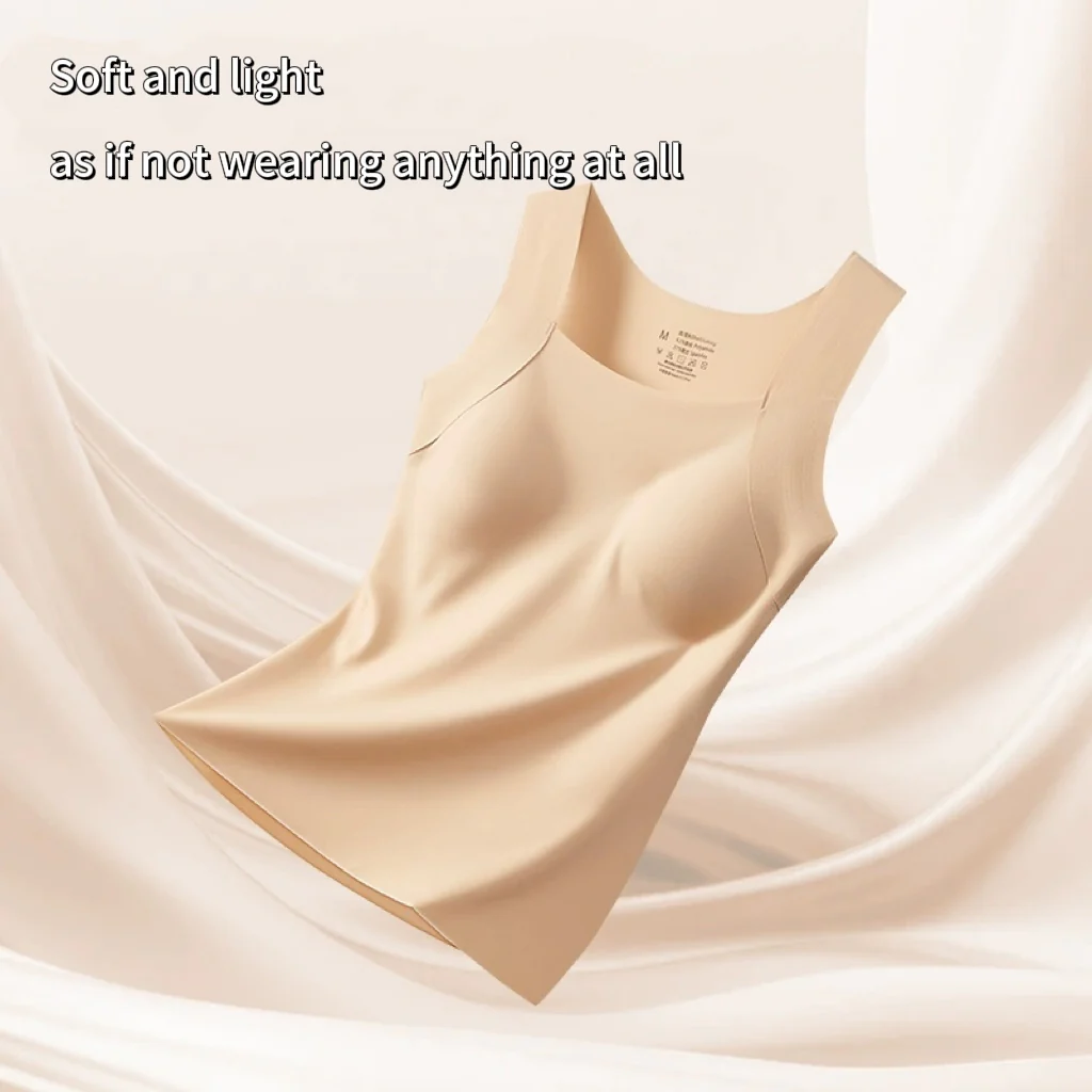 U Neck Shapewear Built-in Bra Tank - Image 13