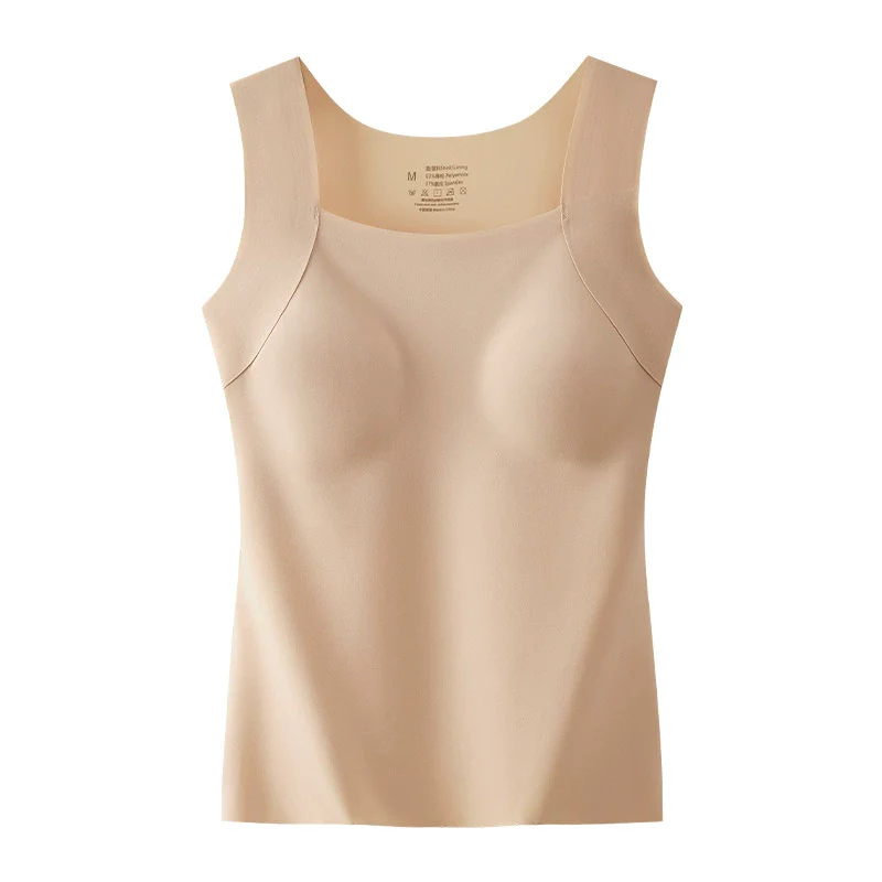 U Neck Shapewear Built-in Bra Tank - Image 14