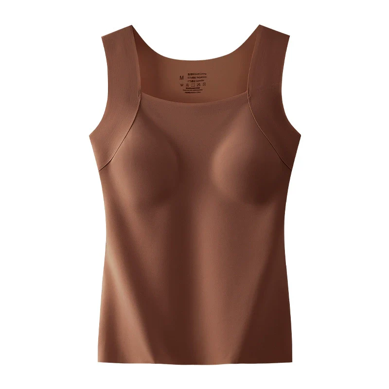U Neck Shapewear Built-in Bra Tank - Image 6