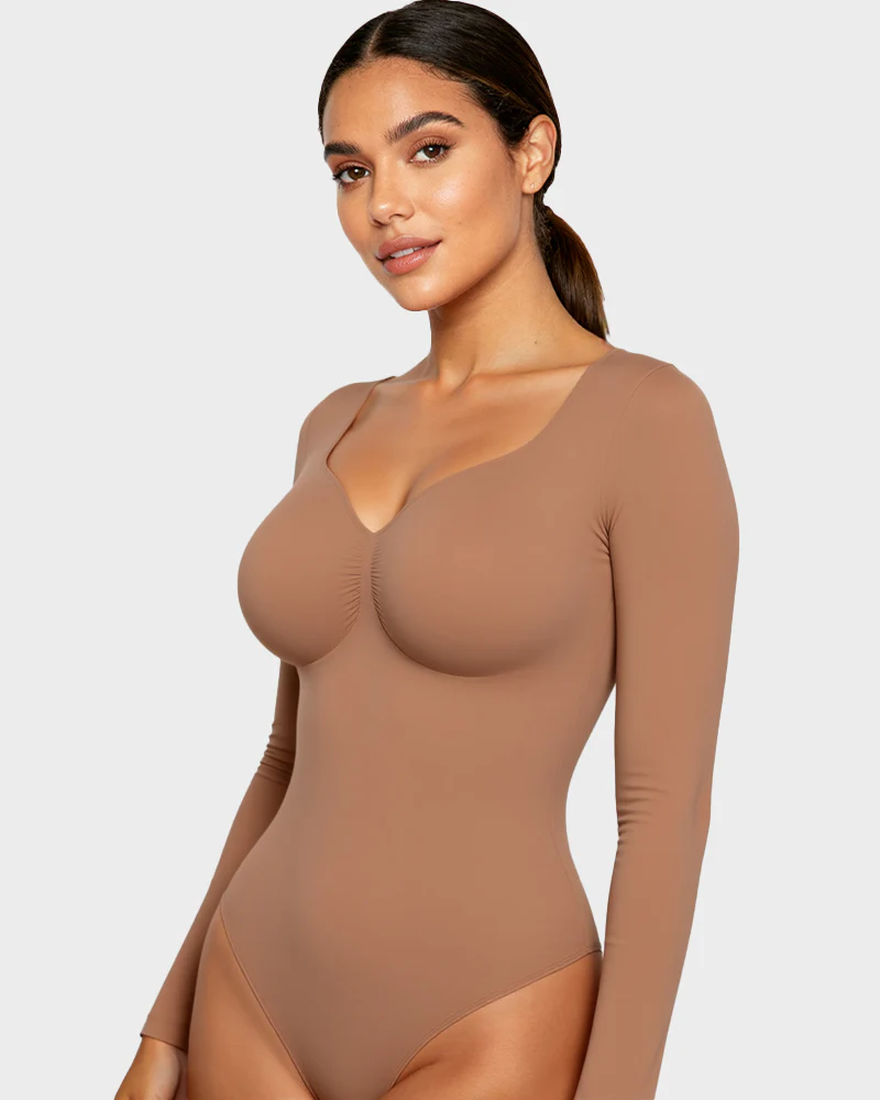 Long Sleeve Shaping Bodysuit - Image 10