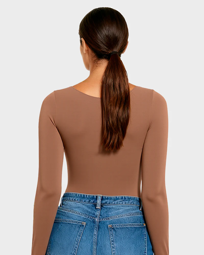 Long Sleeve Shaping Bodysuit - Image 11