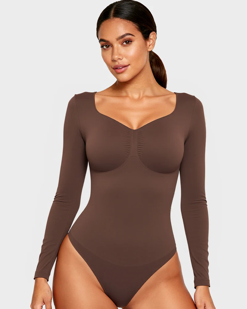 Long Sleeve Shaping Bodysuit - Image 14
