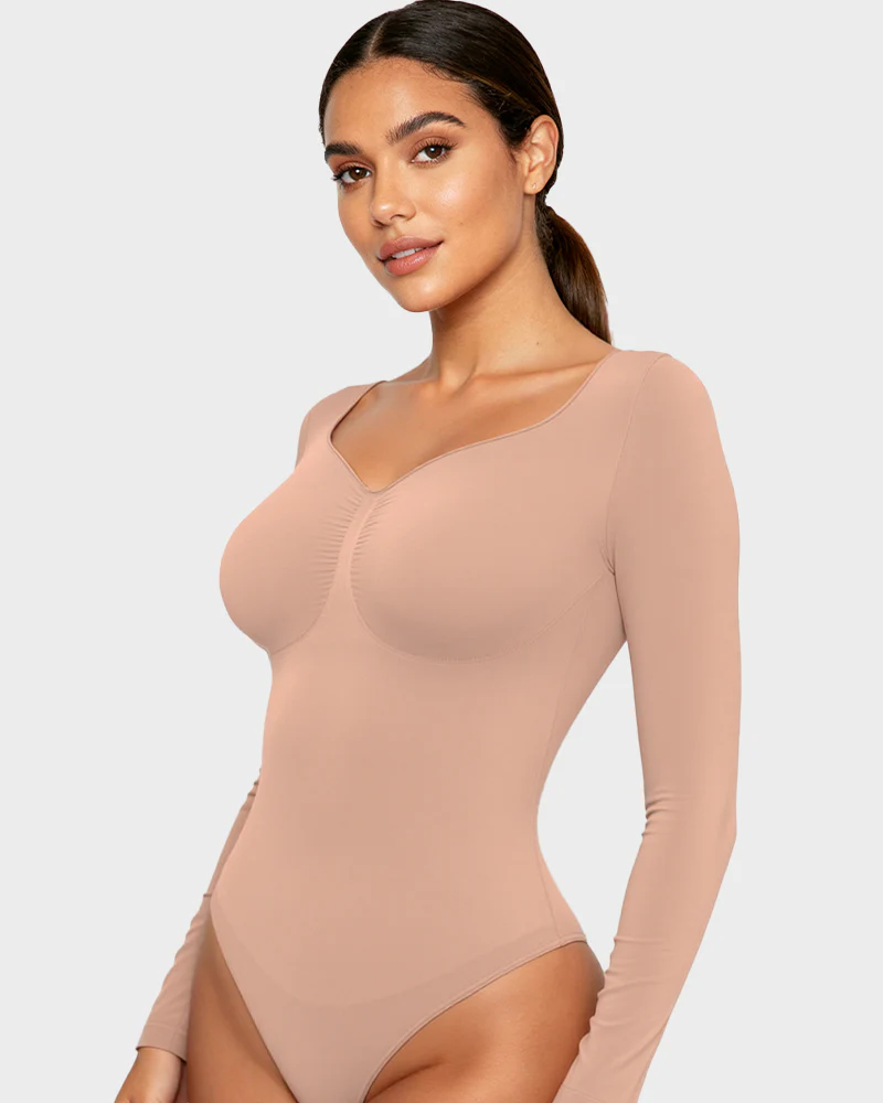 Long Sleeve Shaping Bodysuit - Image 18