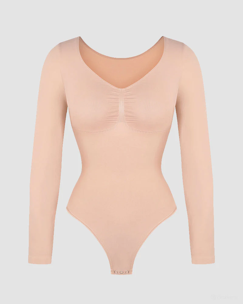 Long Sleeve Shaping Bodysuit - Image 19