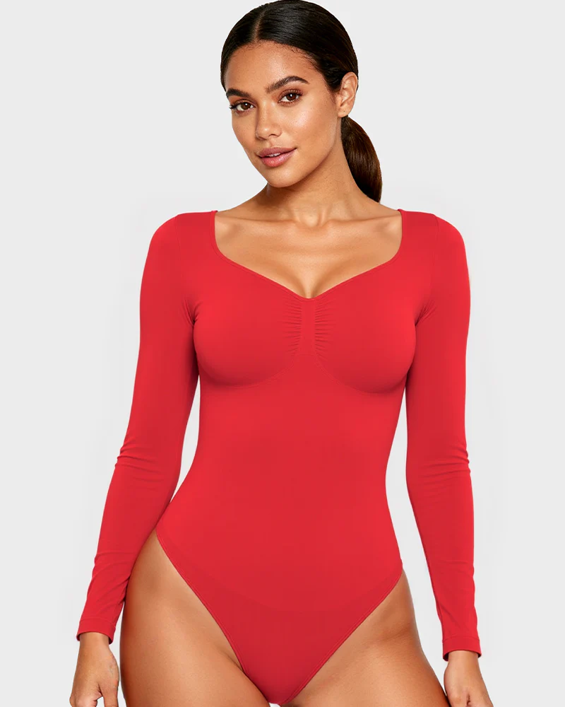 Long Sleeve Shaping Bodysuit - Image 20