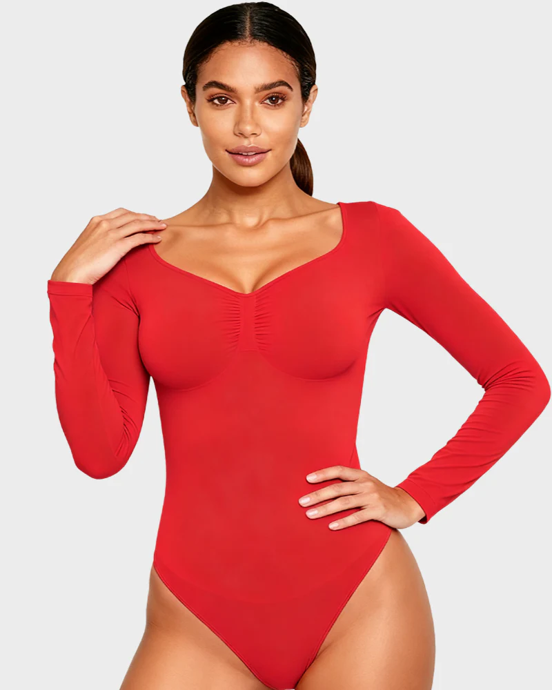 Long Sleeve Shaping Bodysuit - Image 21