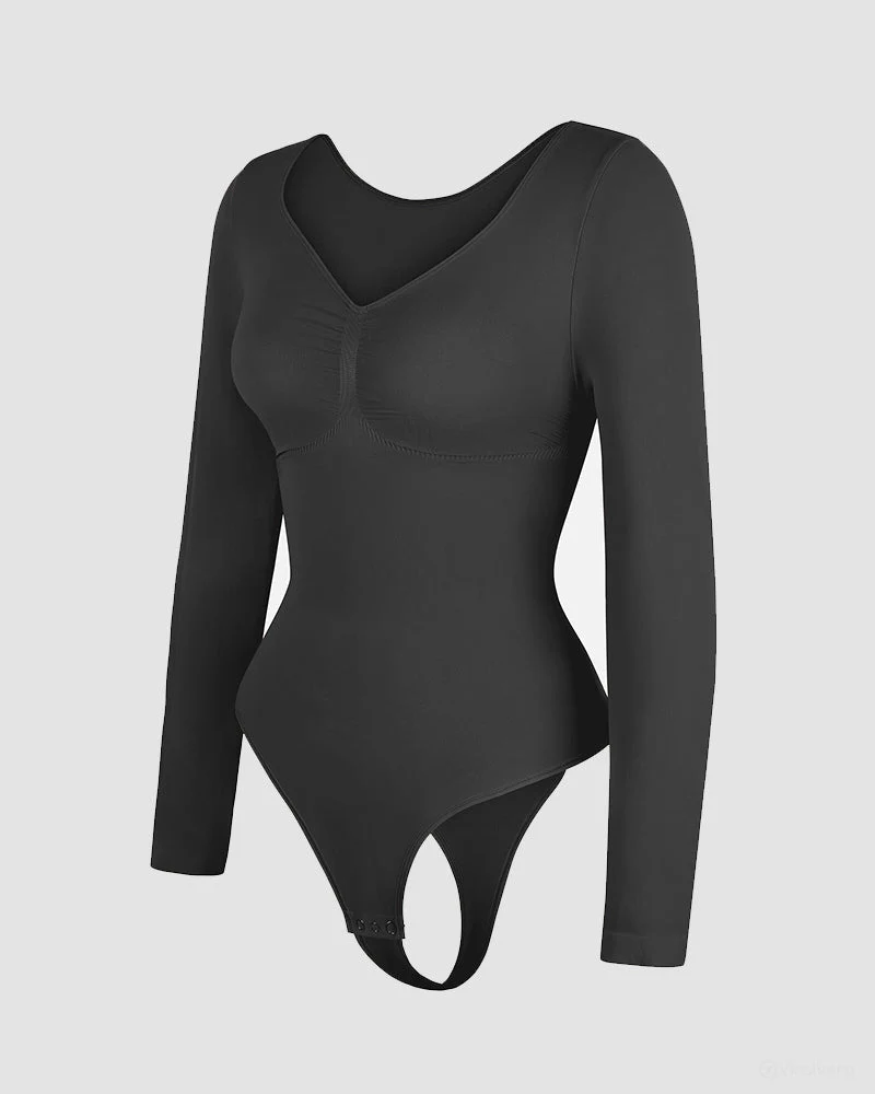 Long Sleeve Shaping Bodysuit - Image 8